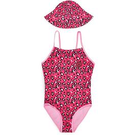 Threadbare TG Swimsuit and Hat Set Juniors