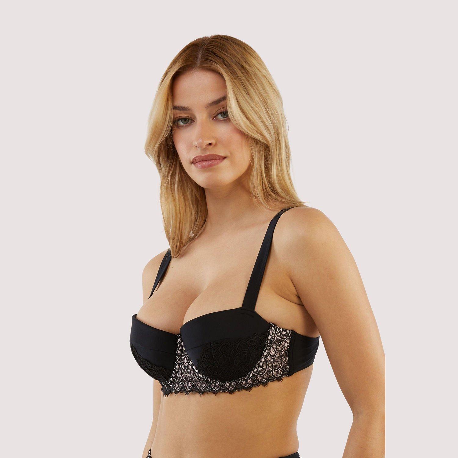 Black - Playful Promises - Bettie Page Eco Vivien Balcony Bikini Top - 2
