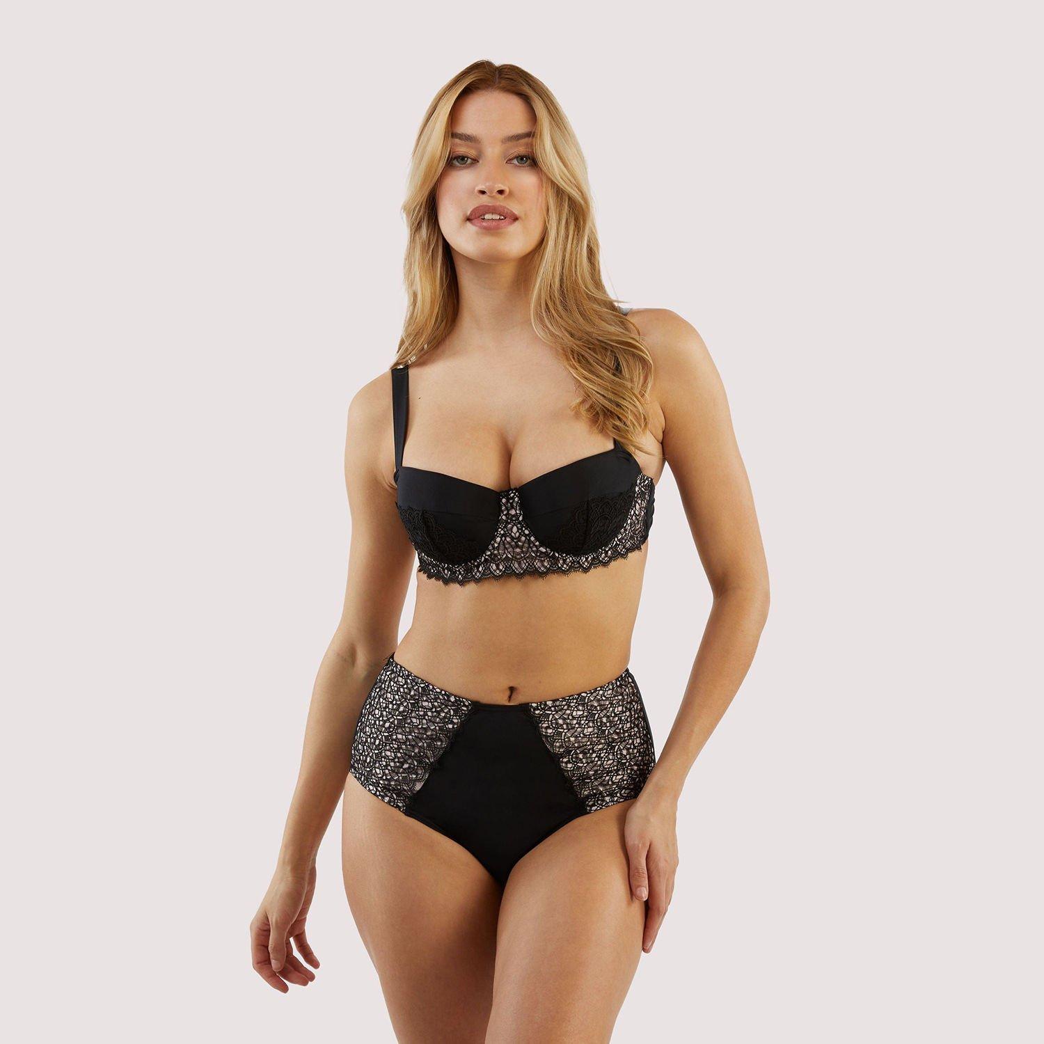 Black - Playful Promises - Bettie Page Eco Vivien Balcony Bikini Top - 3