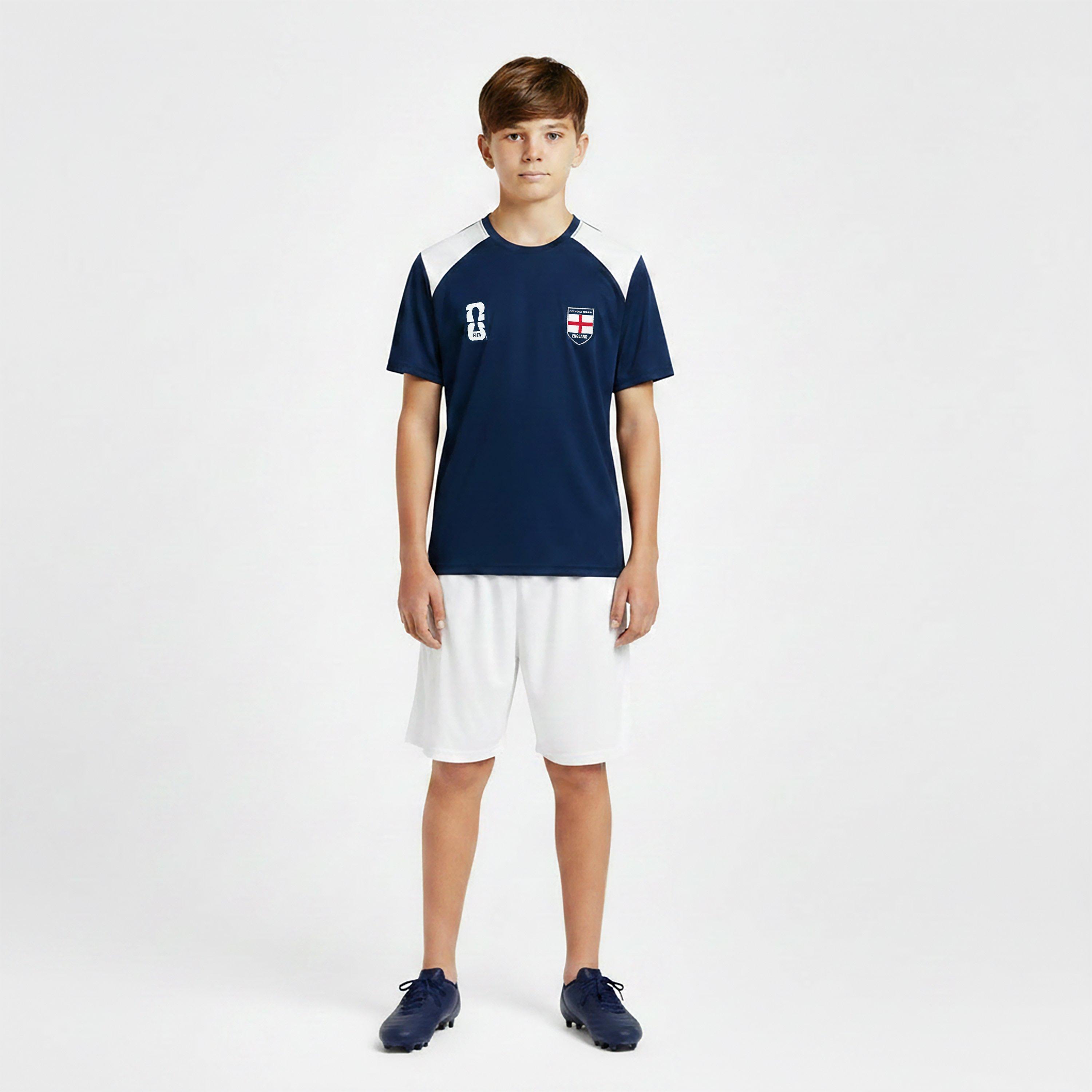 Navy - FIFA - Kids England FIFA World Cup 2026™ Short Sleeve T-Shirt - 3