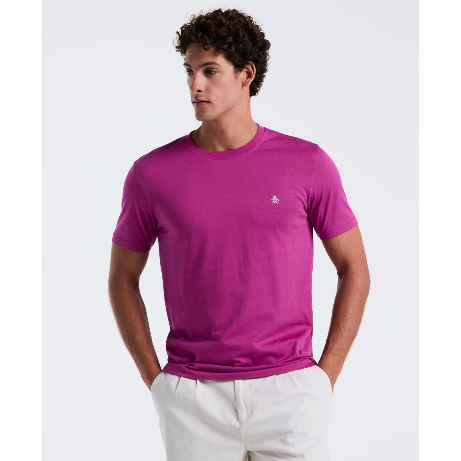 Purple - Original Penguin - Embroidered Logo T-Shirt - 1