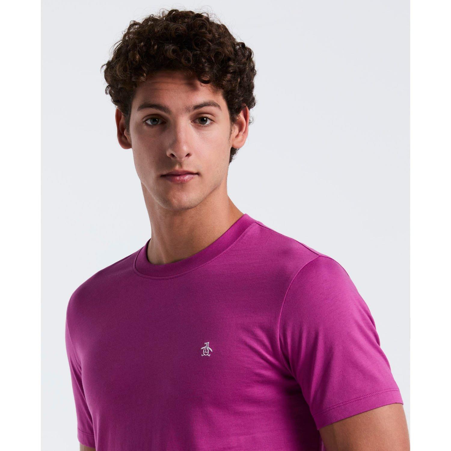 Purple - Original Penguin - Embroidered Logo T-Shirt - 3