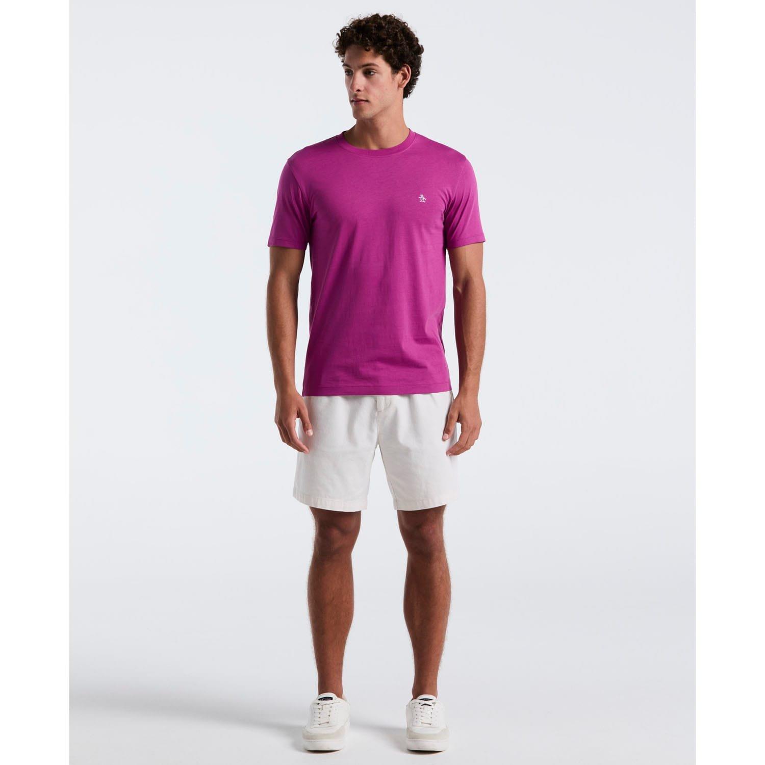 Purple - Original Penguin - Embroidered Logo T-Shirt - 4