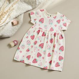 Hello World Studio Baby Girl Strawberry Dress