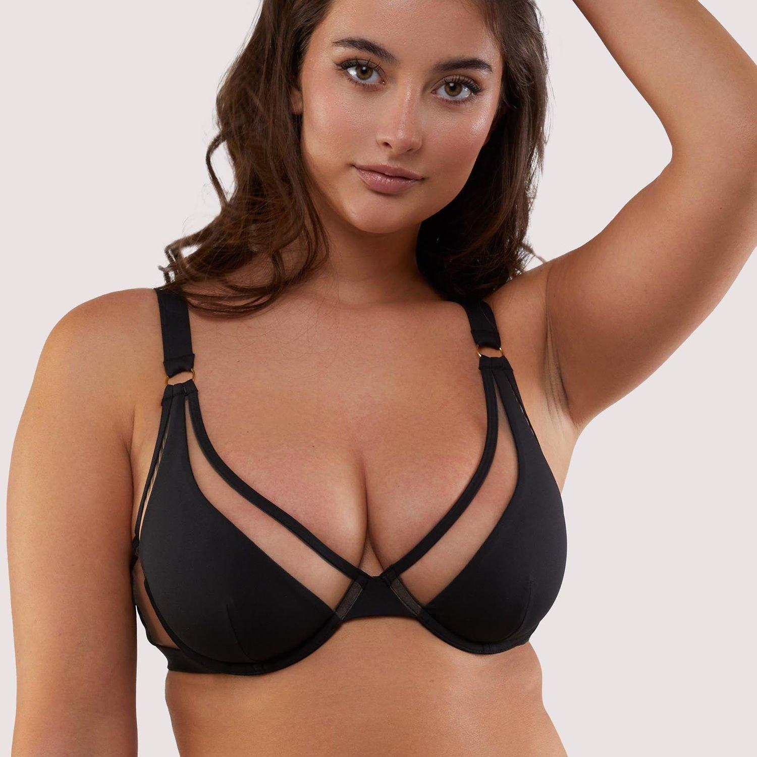 Black - Wolf and Whistle - Ww Fb Mix/Match Black Wired Triangle Bikini Top - 1