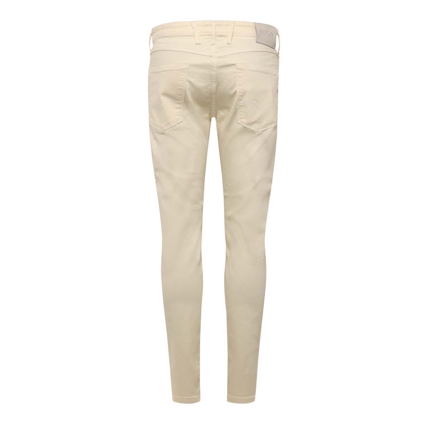 White - Replay - Anbass Slim-Fit Jeans - 2