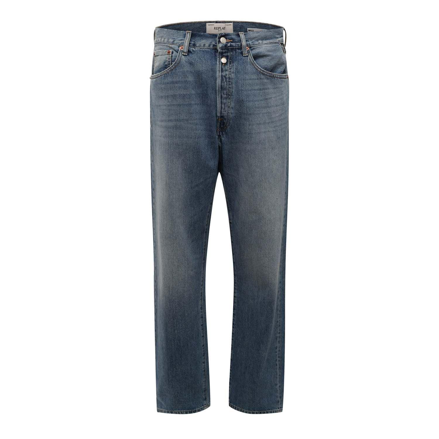 Replay 9zero1 Straight-Fit Jeans - Blue - Size 30S