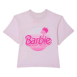 Character Girls Barbie Back Graphic T Shirt Pink