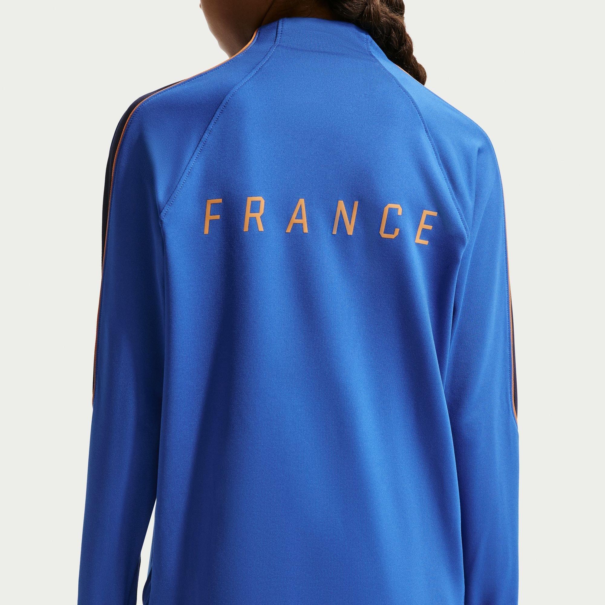 Blå/Appelsin - Nike - Kids' France International Licensed Drill Top - 2