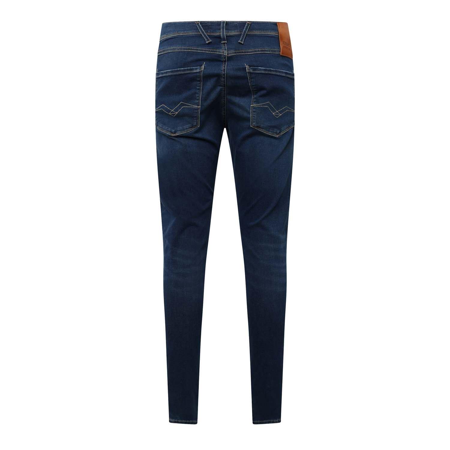 Blue - Replay - Bronny Ripped Slim-Fit Jeans - 2