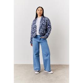 In The Style Reversible Printed Quilted Jacket