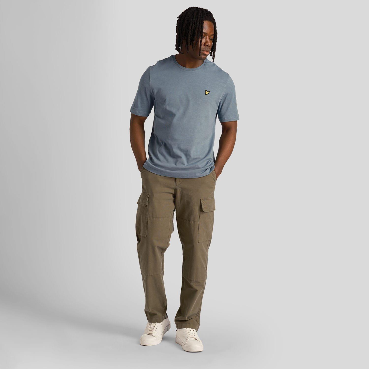 Blue - Lyle and Scott - Slub T-Shirt - 2