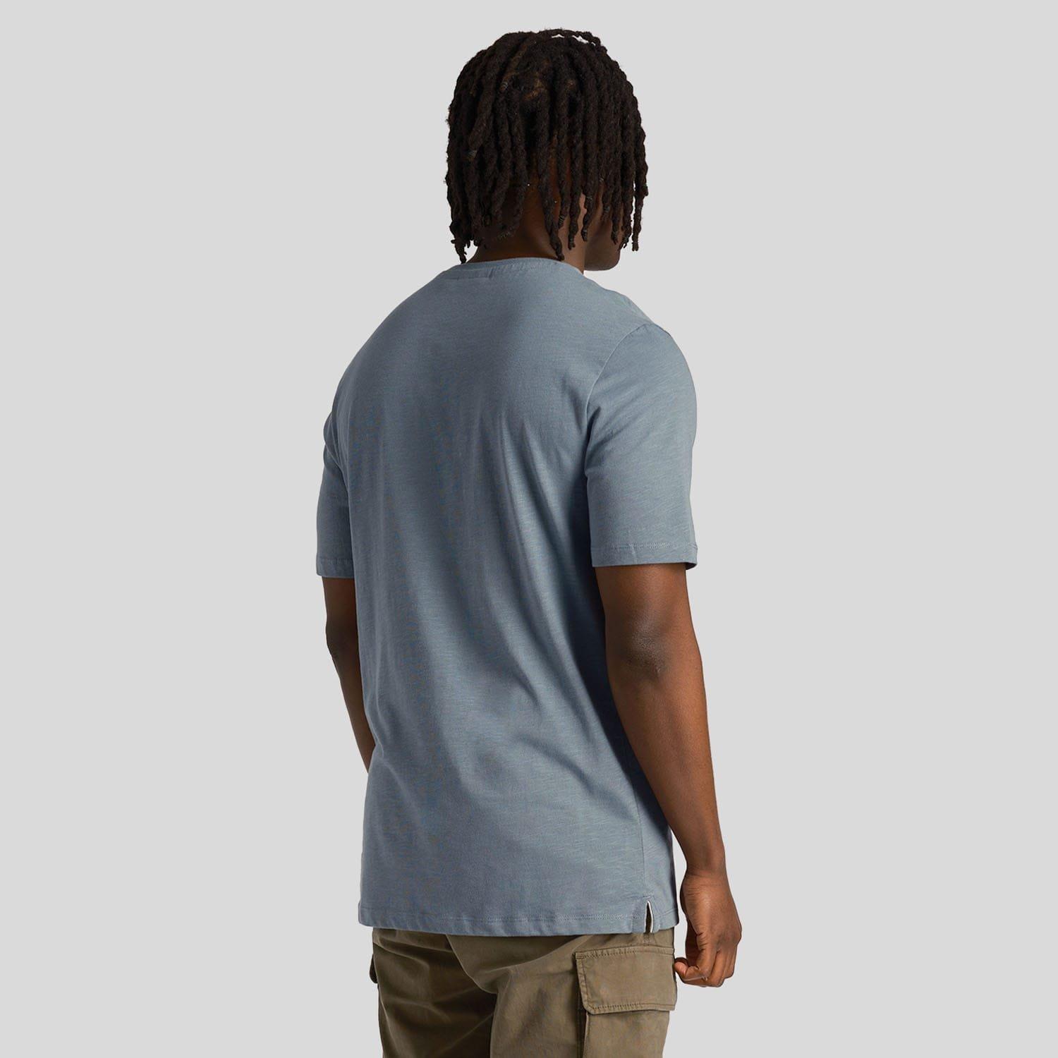 Blue - Lyle and Scott - Slub T-Shirt - 3