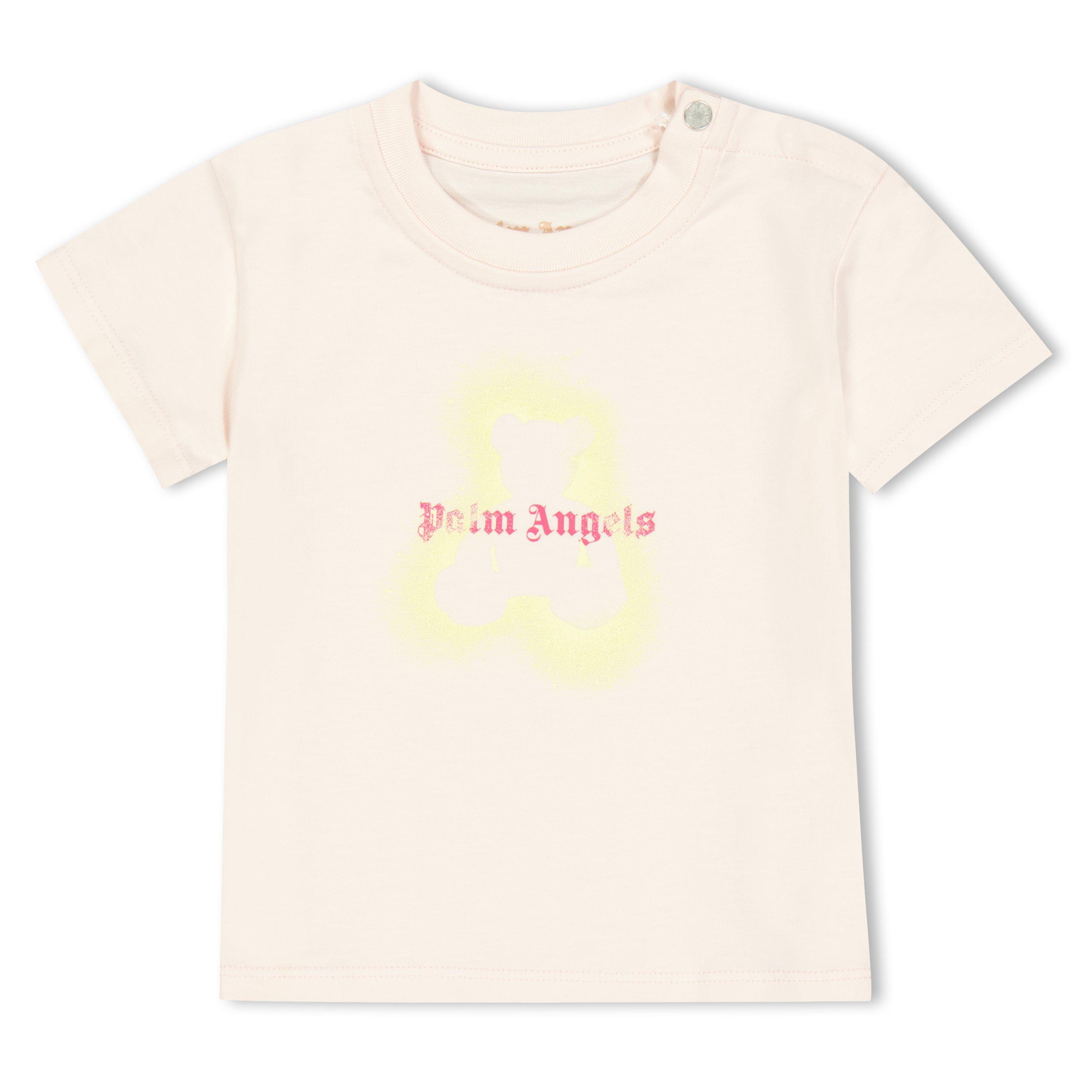 Palm Angels Women's Palm Spray Bear Tee In61 - Pink - 24M