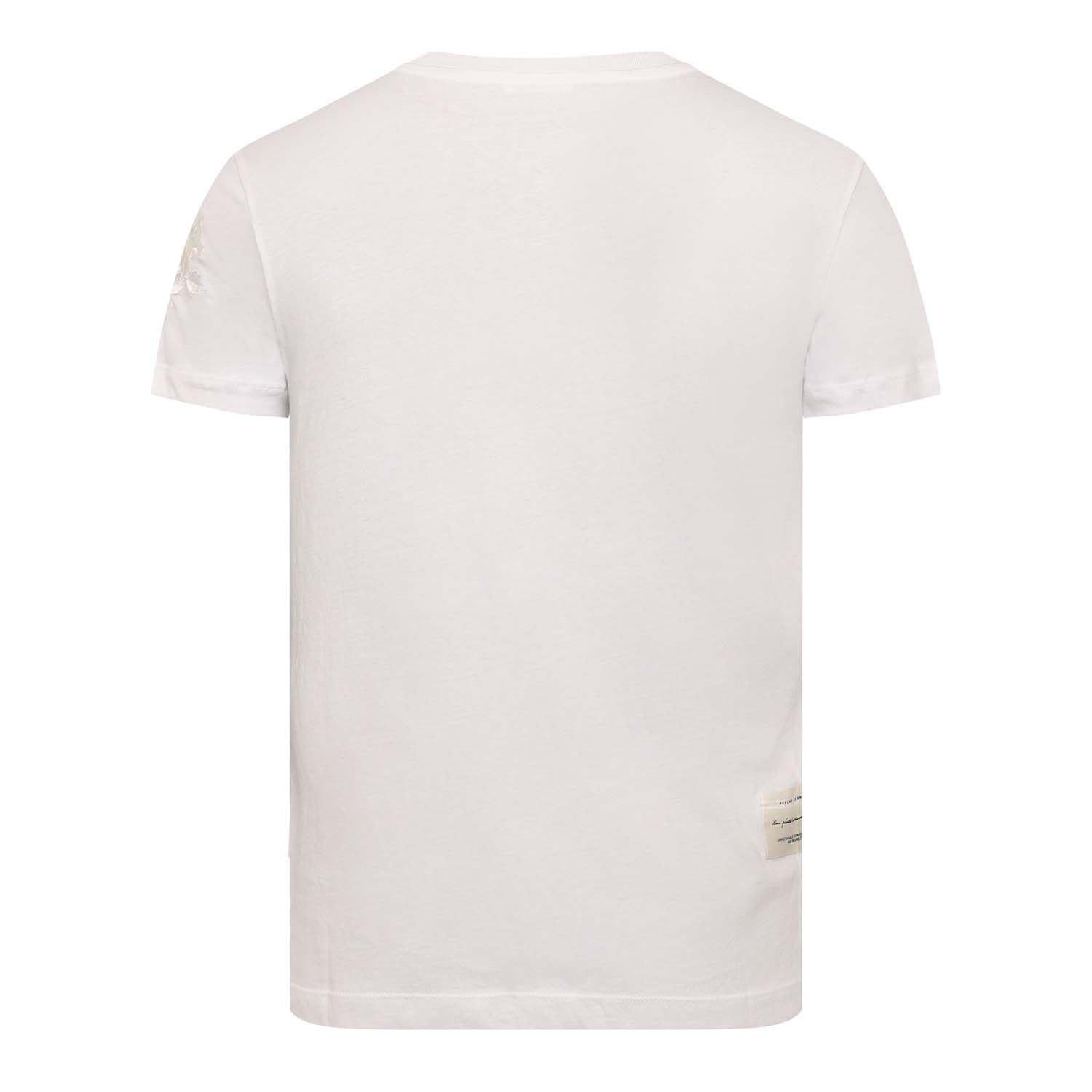 White - Replay - Rose Label T-Shirt - 2