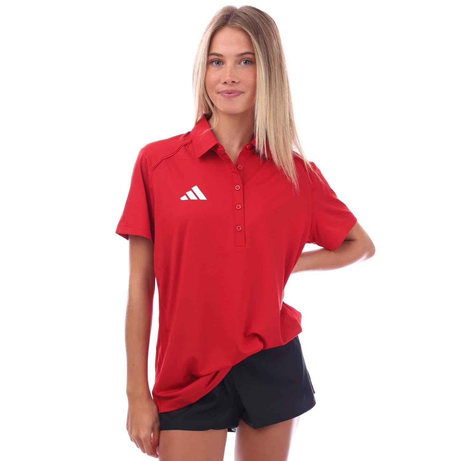 Red White - adidas - Training Classic AEROREADY Polo Shirt - 1