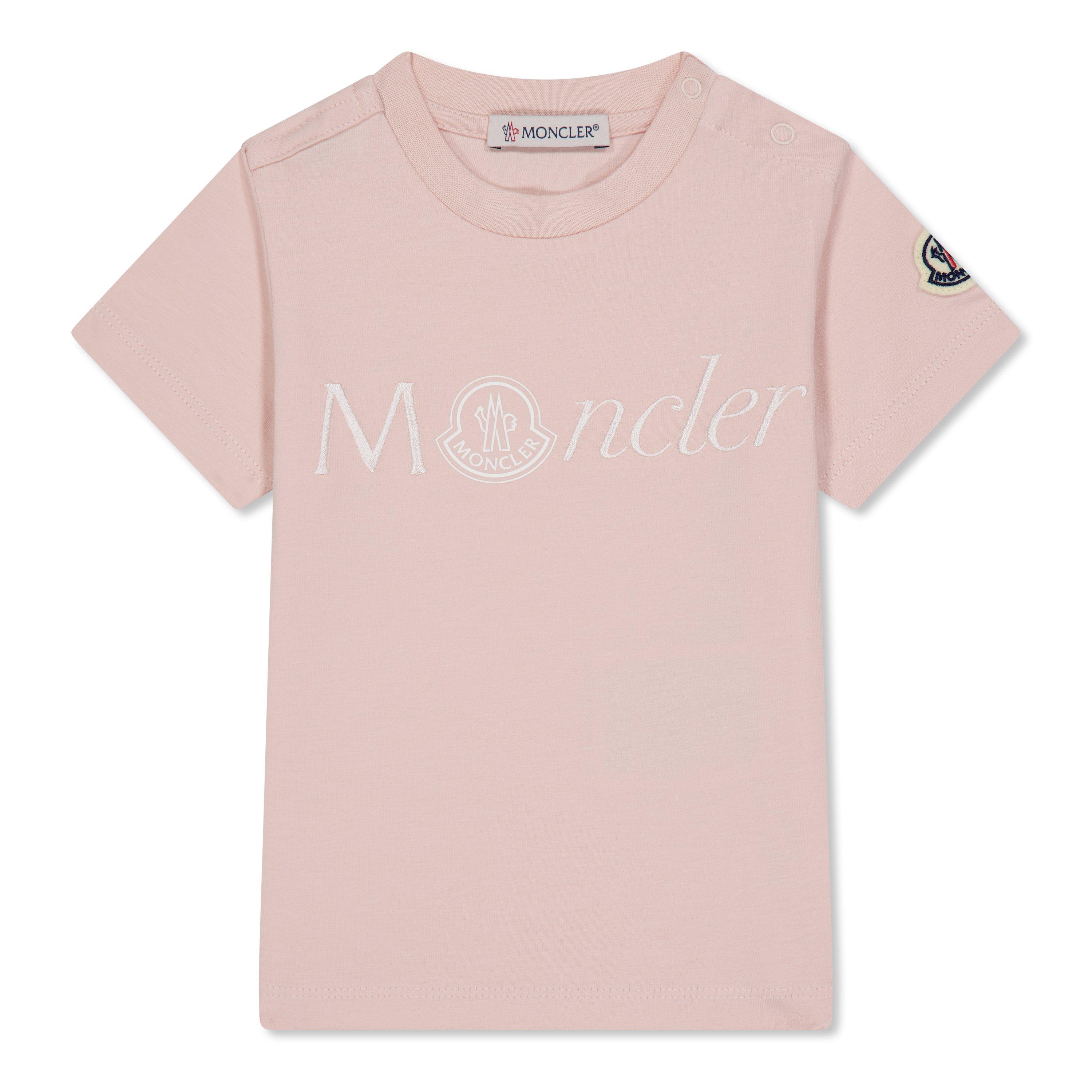 MONCLER ピンク Tシャツ XS MONCLER モンクレール Tシャツ レディース 半袖 カットソー