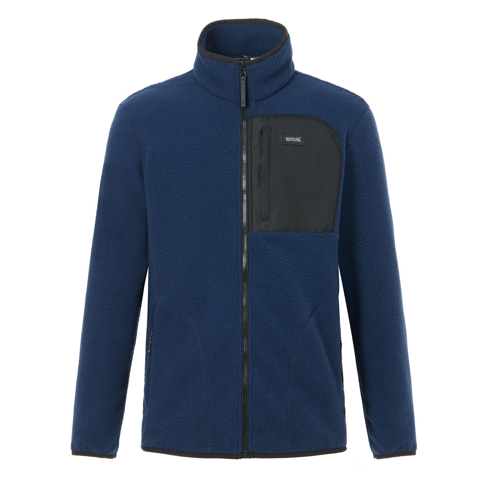 Navy/Black - Regatta - Mens Frankie Borg Fleece - 7