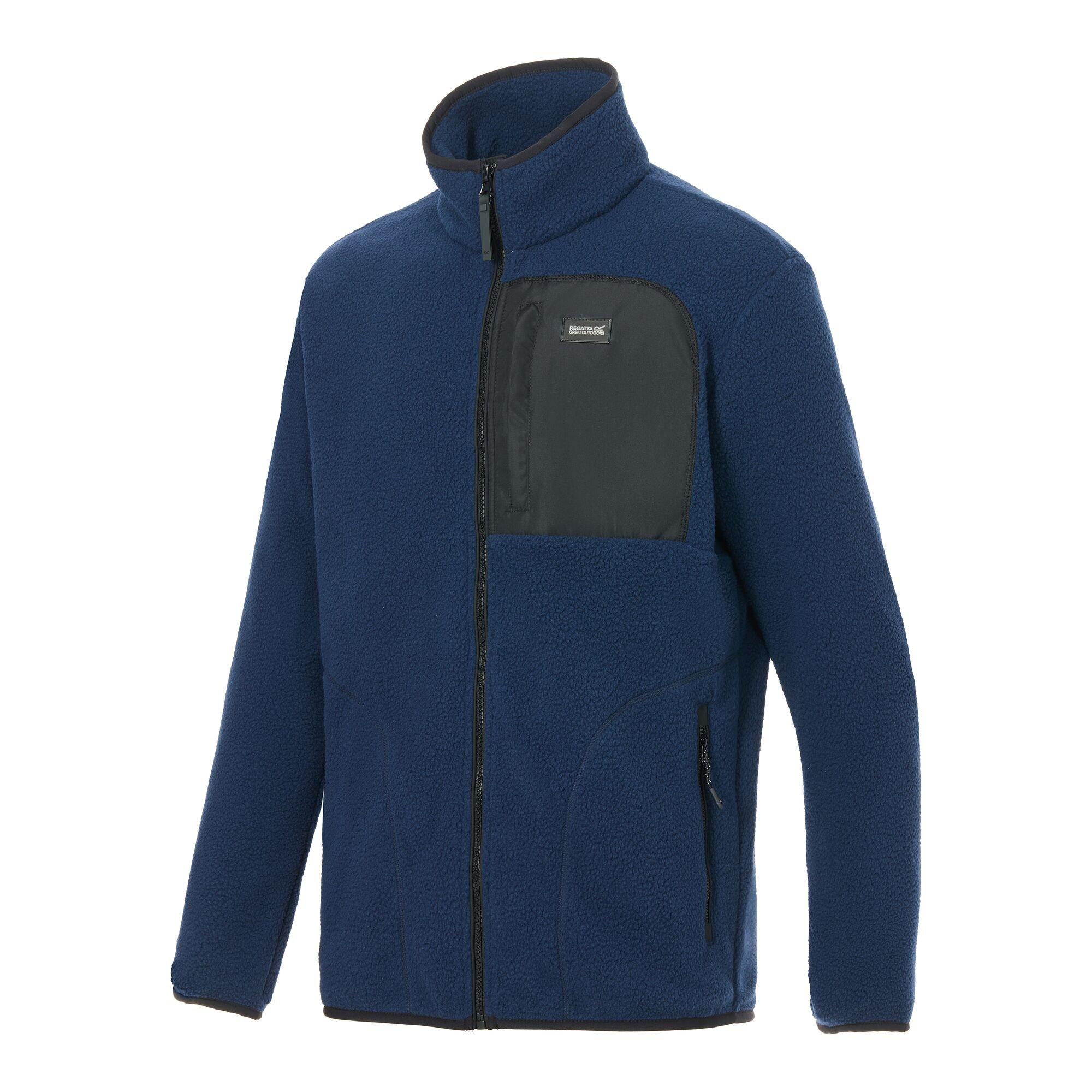 Navy/Black - Regatta - Mens Frankie Borg Fleece - 8