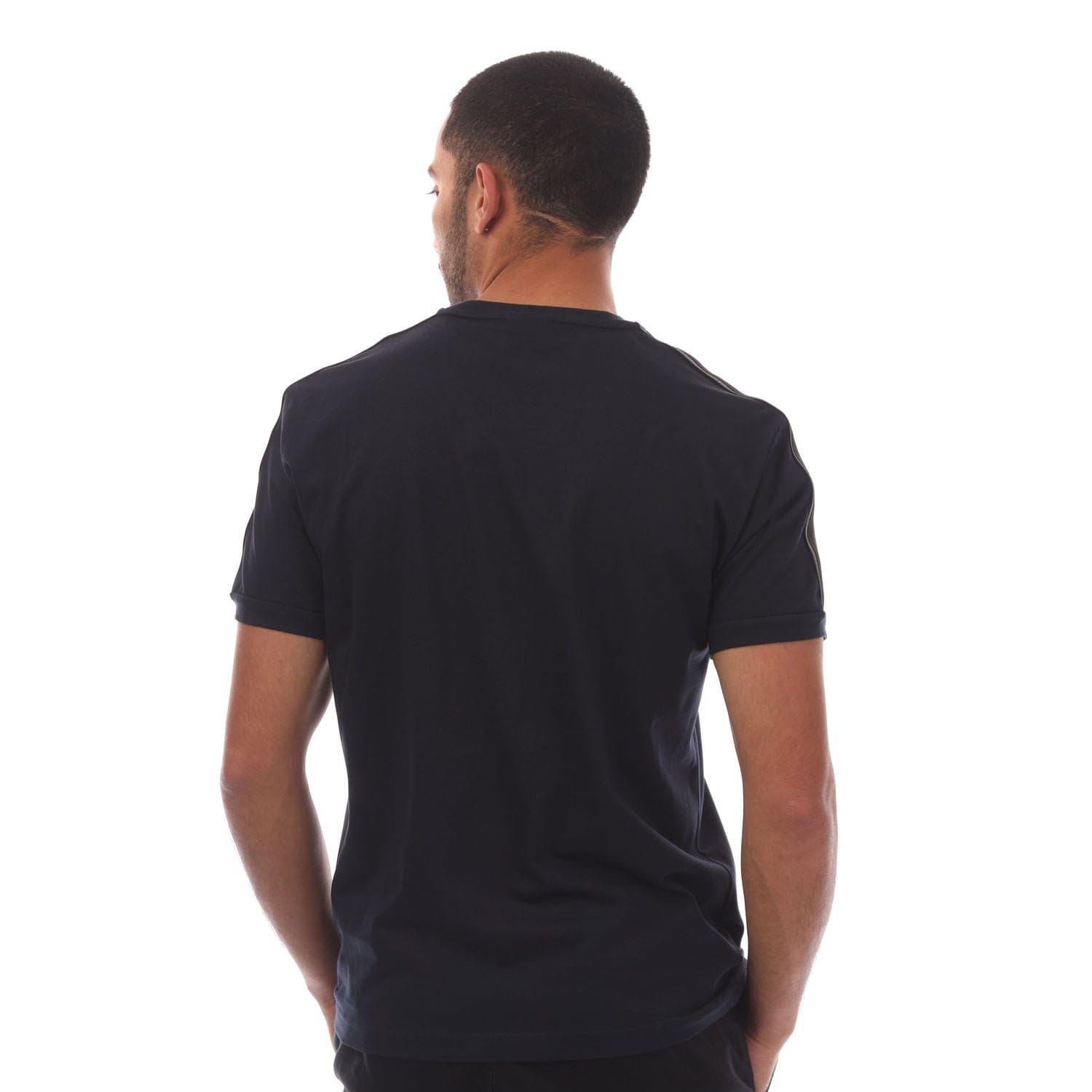 Navy - EA7 - Logo Series Cotton-Jersey T-Shirt - 3