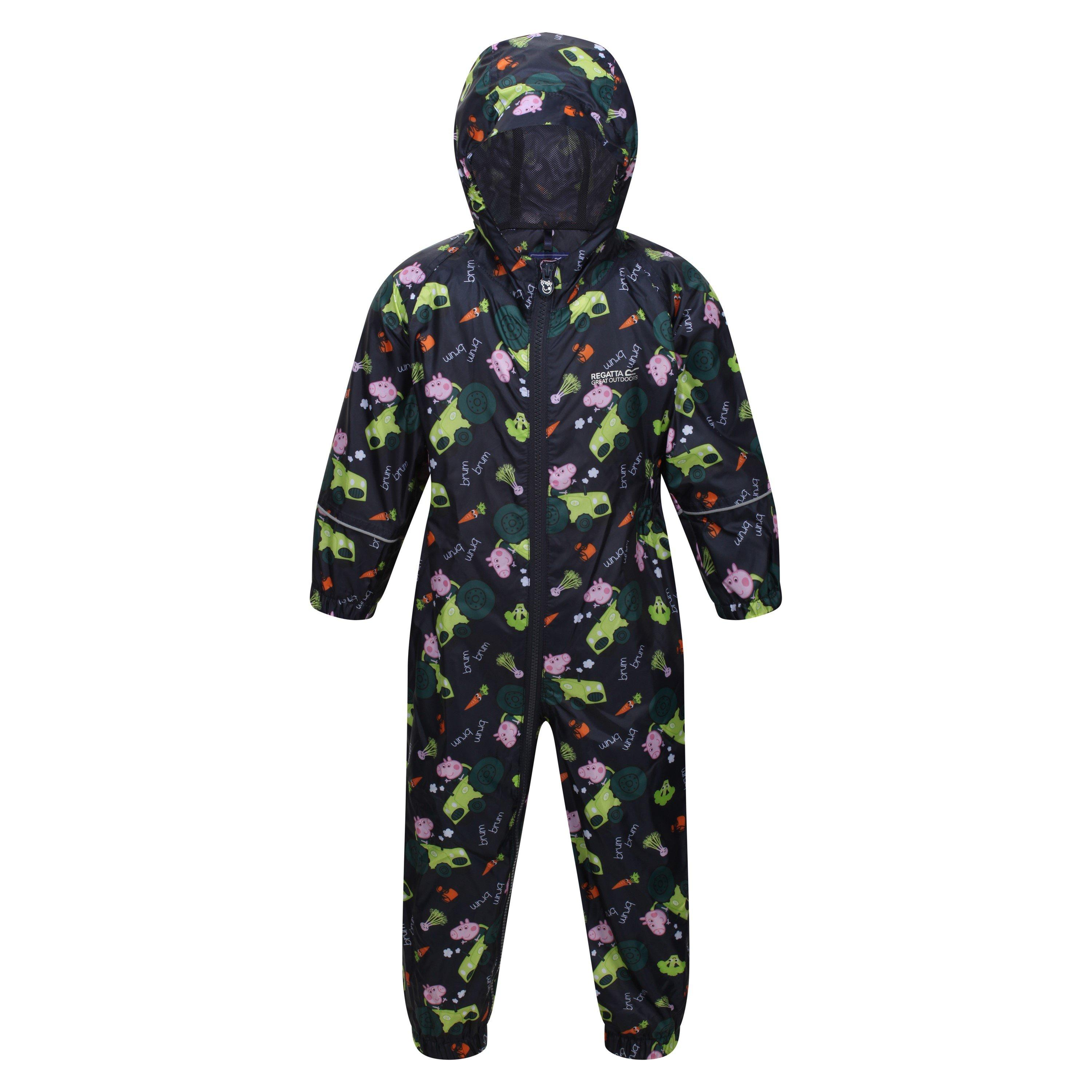 Regatta  Infant Kids Peppa Pobble Long Sleeve Waterproof Jacket - Navy - 5-6 Yrs