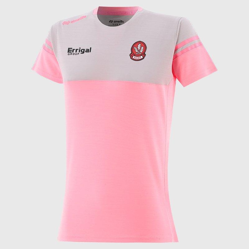 Pink/Wht/Pink - ONeills - ONeills Derry Sedona T-Shirt Girls - 1