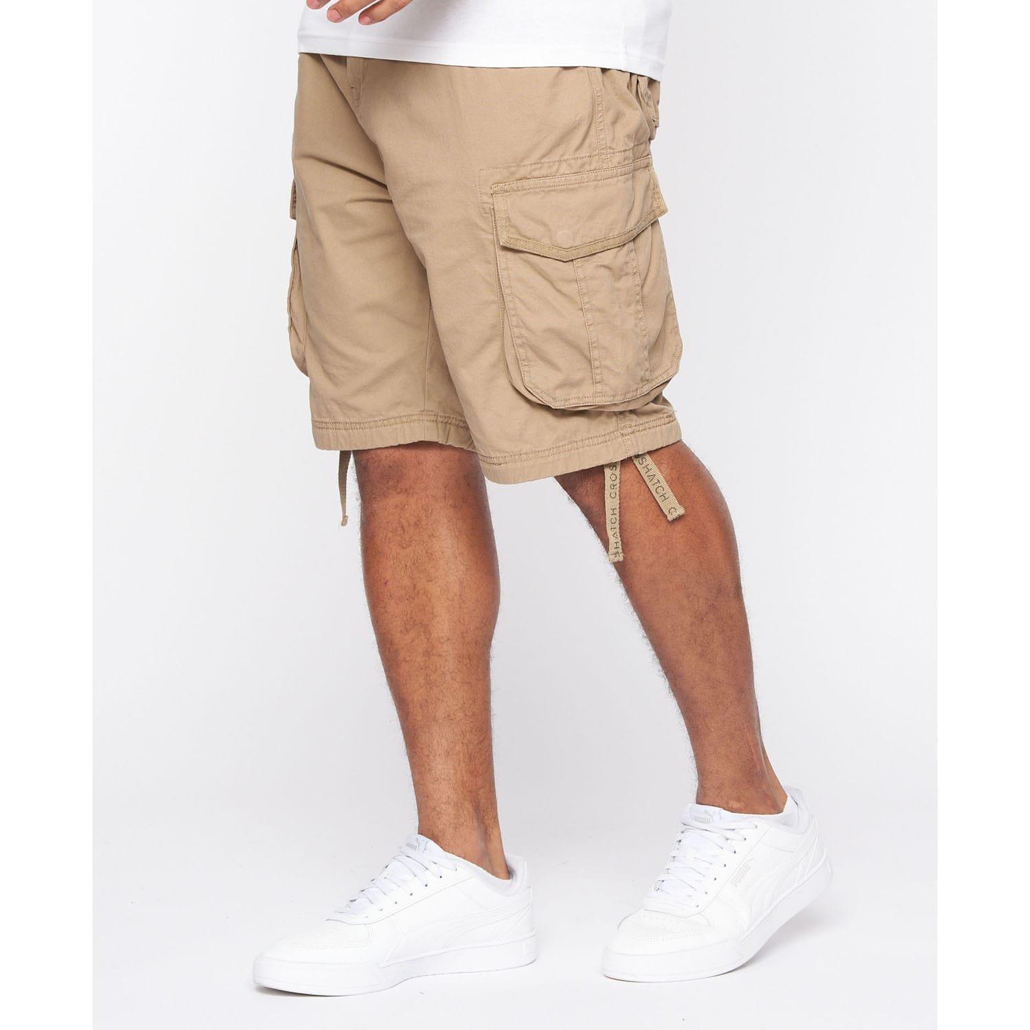 Tan - Crosshatch - Jamstar Cargo Shorts - 2