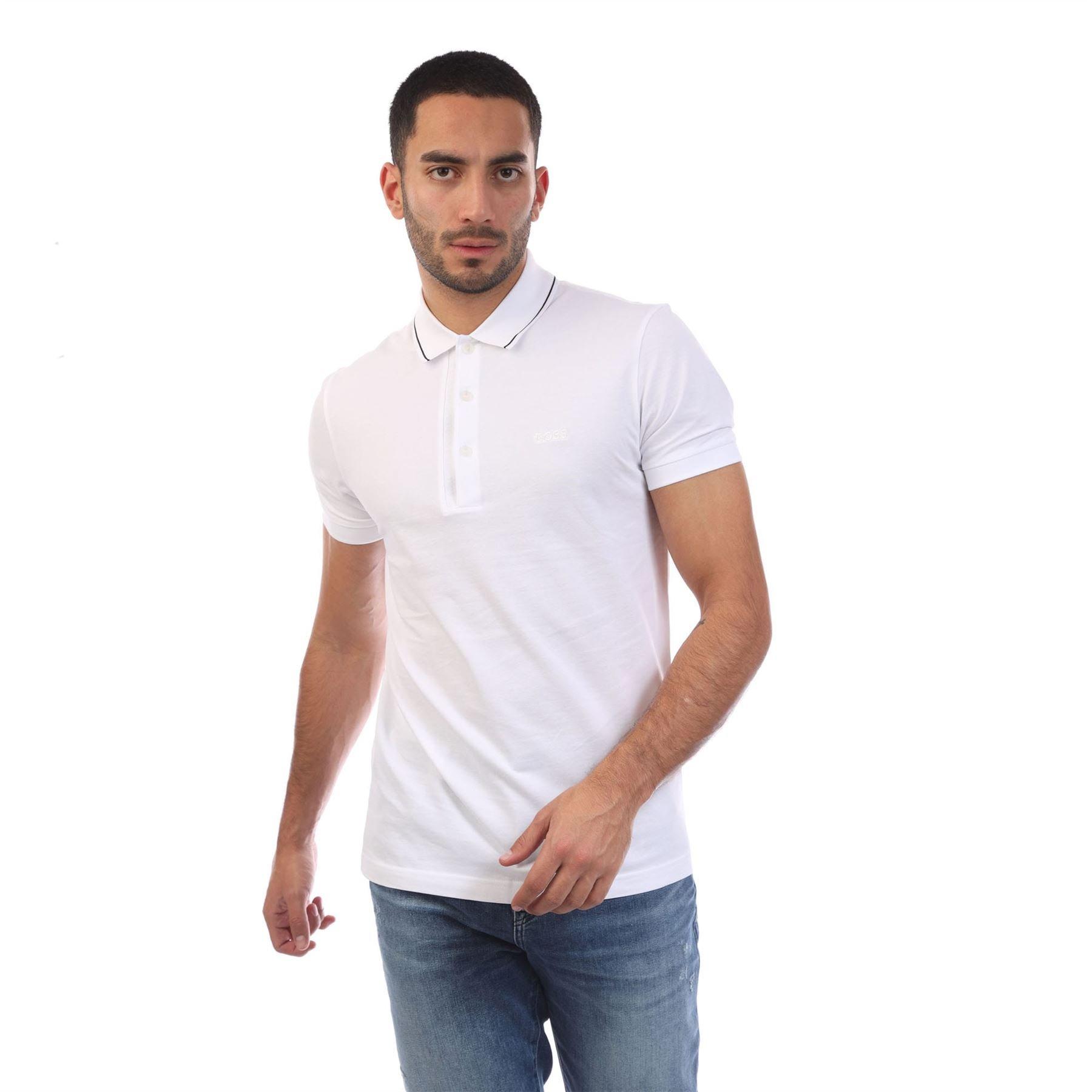 Off White - Boss - Paule 4 Slim Fit Polo Shirt with Tonal Logo - 1