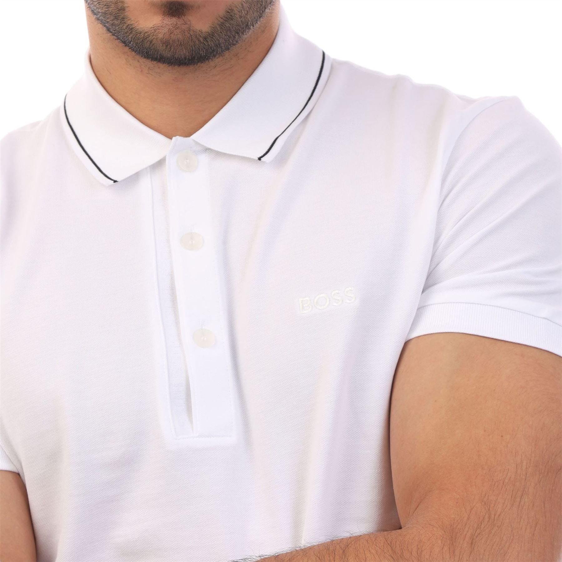 Off White - Boss - Paule 4 Slim Fit Polo Shirt with Tonal Logo - 2