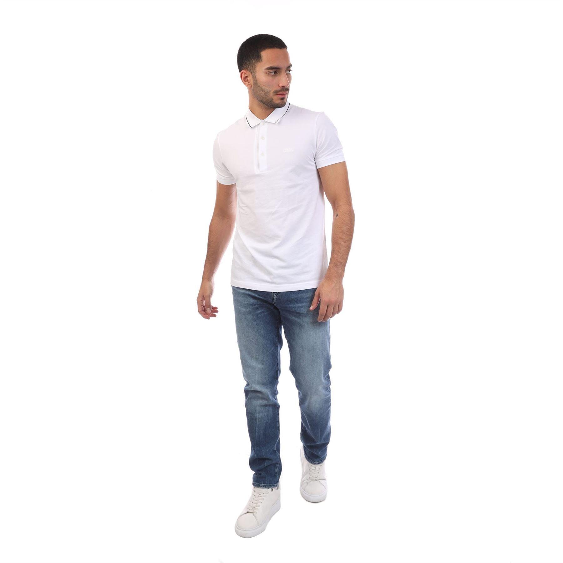 Off White - Boss - Paule 4 Slim Fit Polo Shirt with Tonal Logo - 3