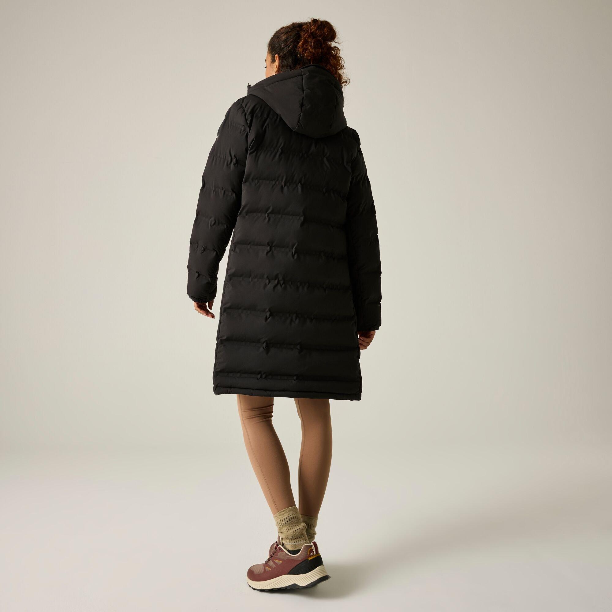 Black(Mocha) - Regatta - Womens Altoro Thermal Longline Jacket - 3