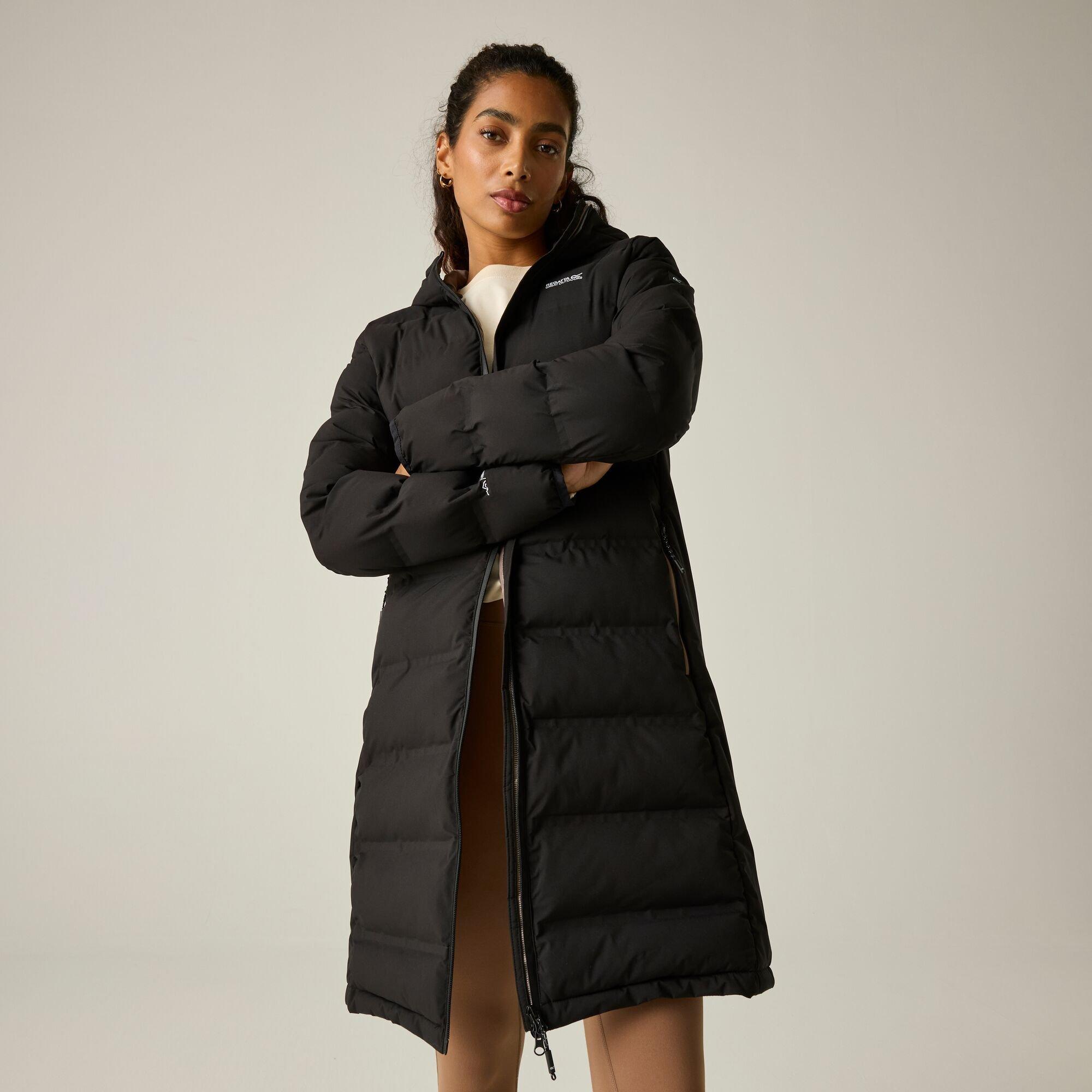 Black(Mocha) - Regatta - Womens Altoro Thermal Longline Jacket - 5
