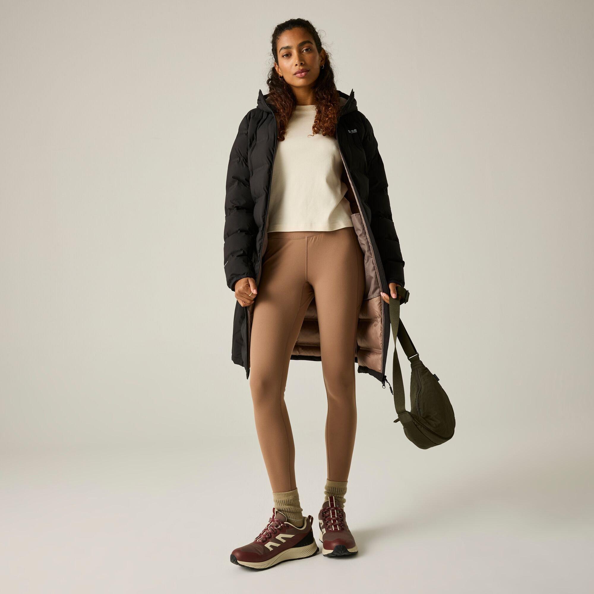 Black(Mocha) - Regatta - Womens Altoro Thermal Longline Jacket - 6