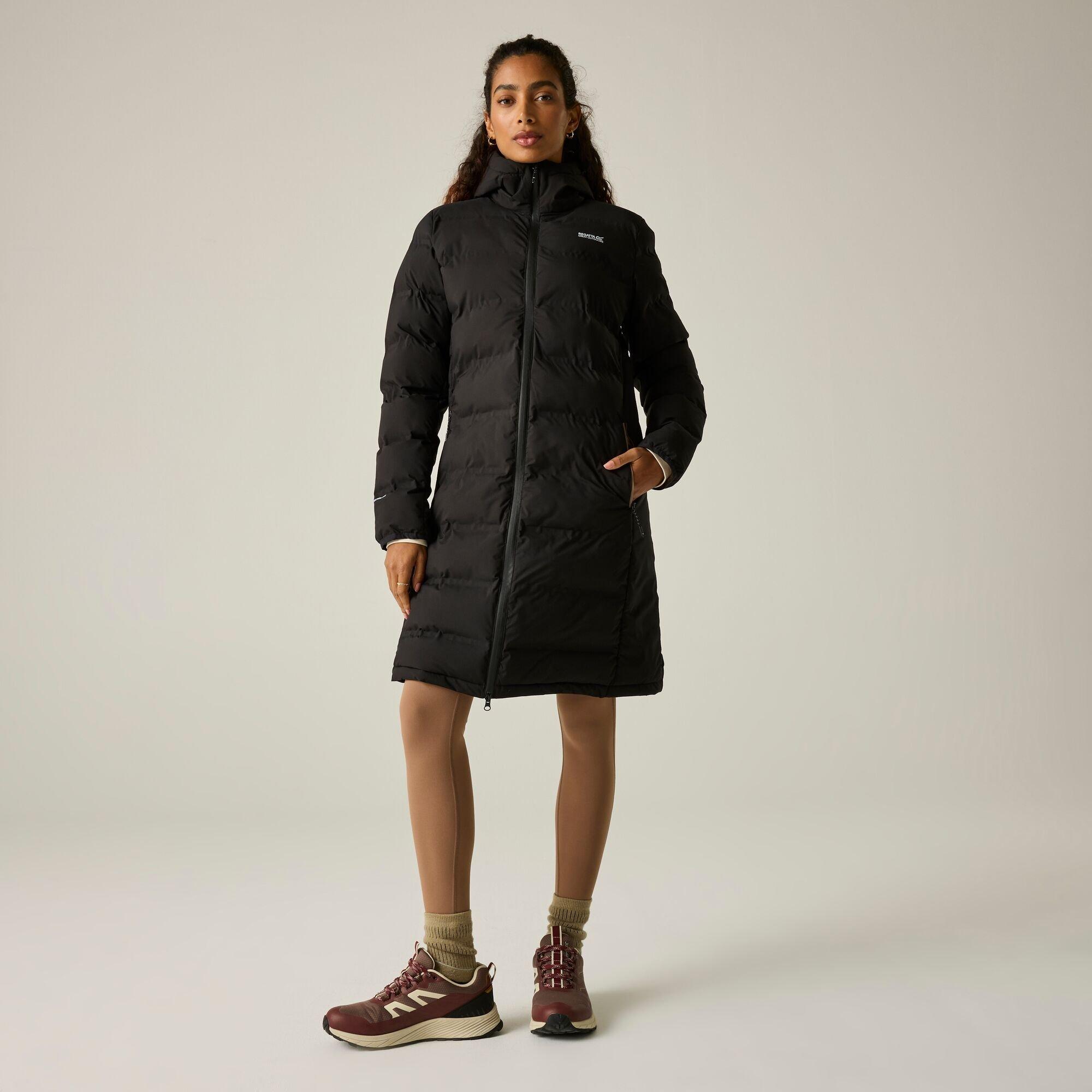 Black(Mocha) - Regatta - Womens Altoro Thermal Longline Jacket - 8