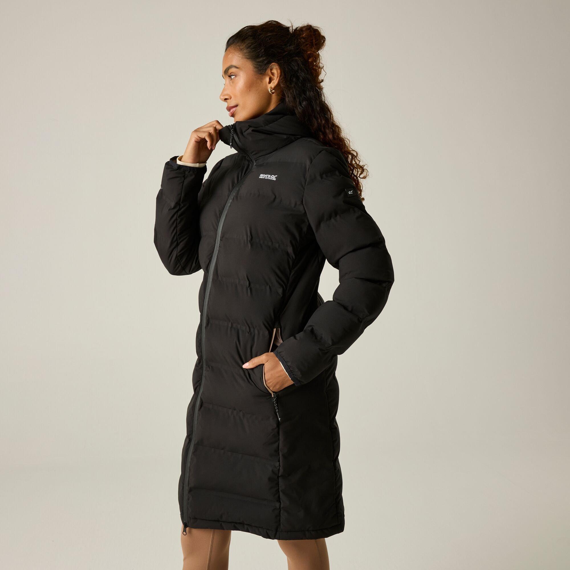 Black(Mocha) - Regatta - Womens Altoro Thermal Longline Jacket - 9