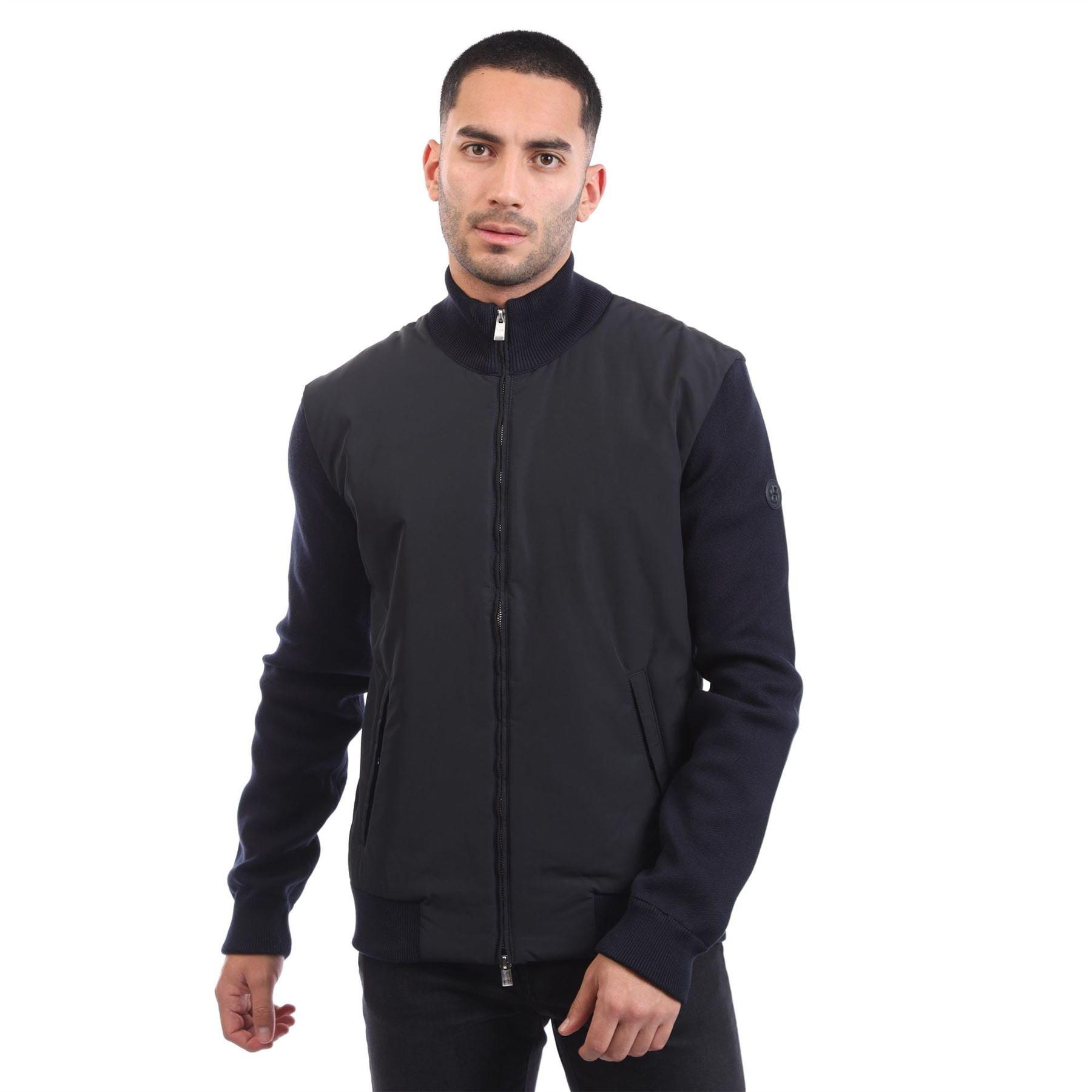 Dark Blue - Boss - C-Ibaio Regular Fit Hybrid Jacket - 1