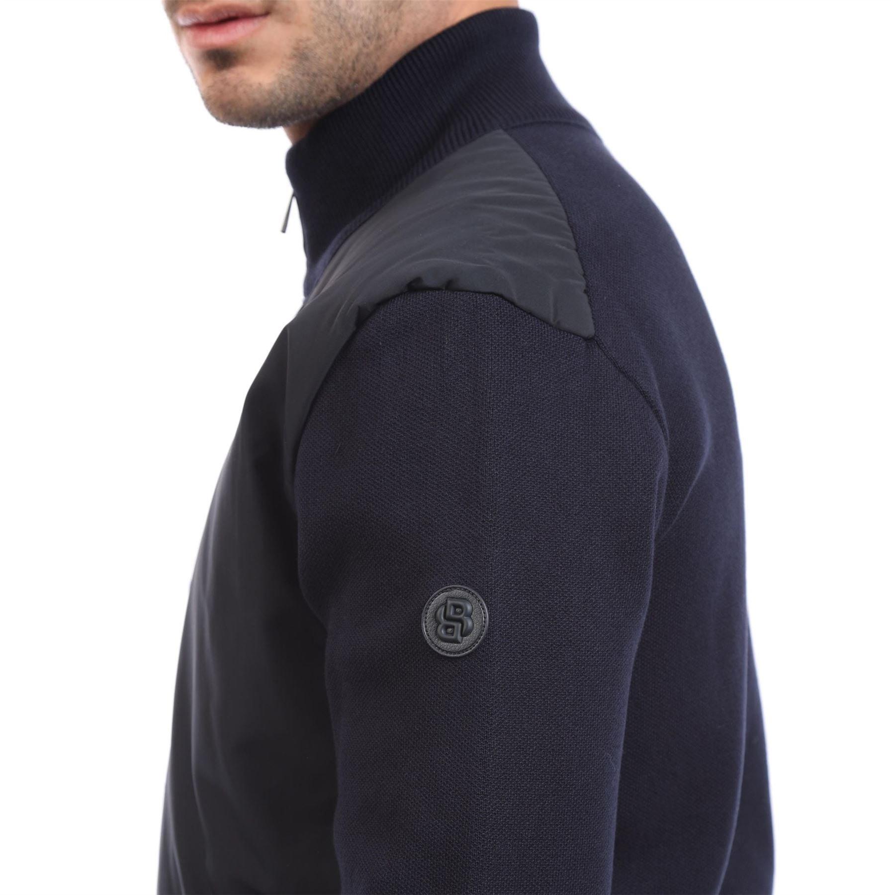 Dark Blue - Boss - C-Ibaio Regular Fit Hybrid Jacket - 3