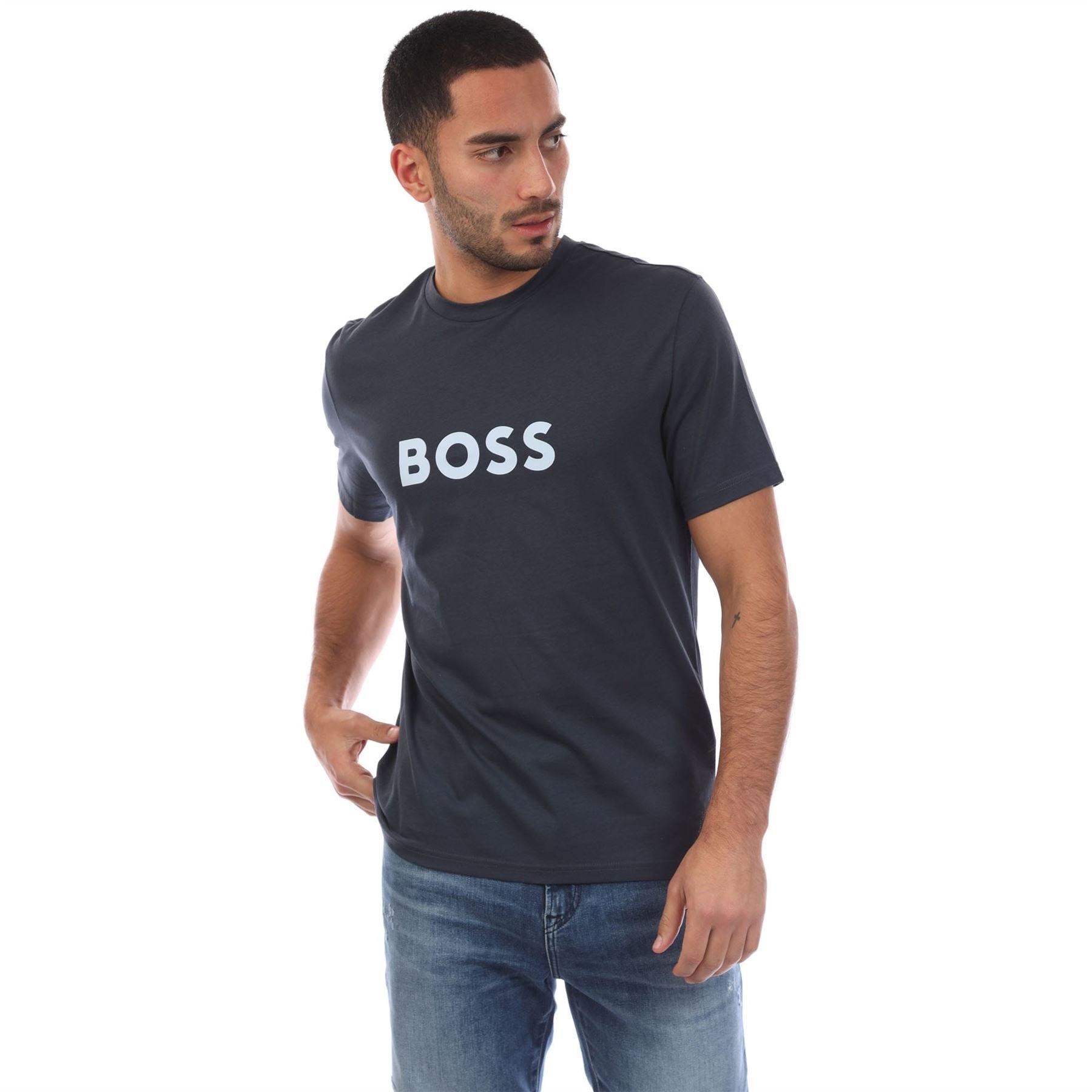 Navy - Boss - Beach T-Shirt - 1