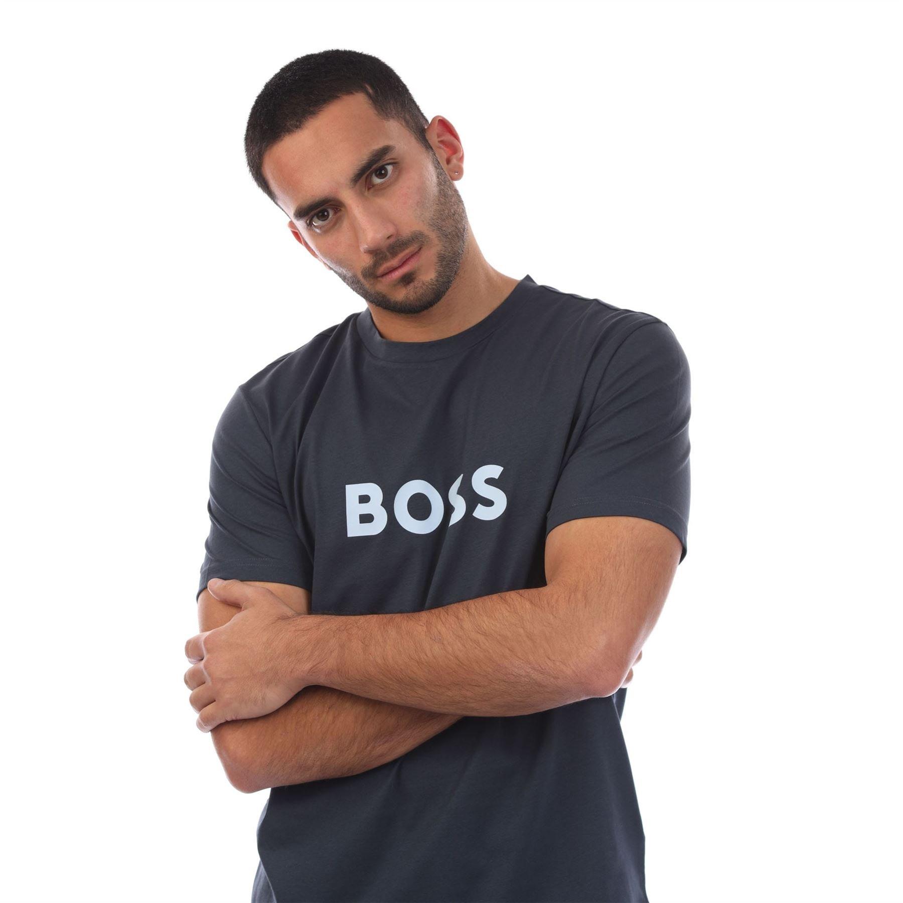Navy - Boss - Beach T-Shirt - 2