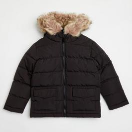 Firetrap Faux Fur Parka Jacket Juniors