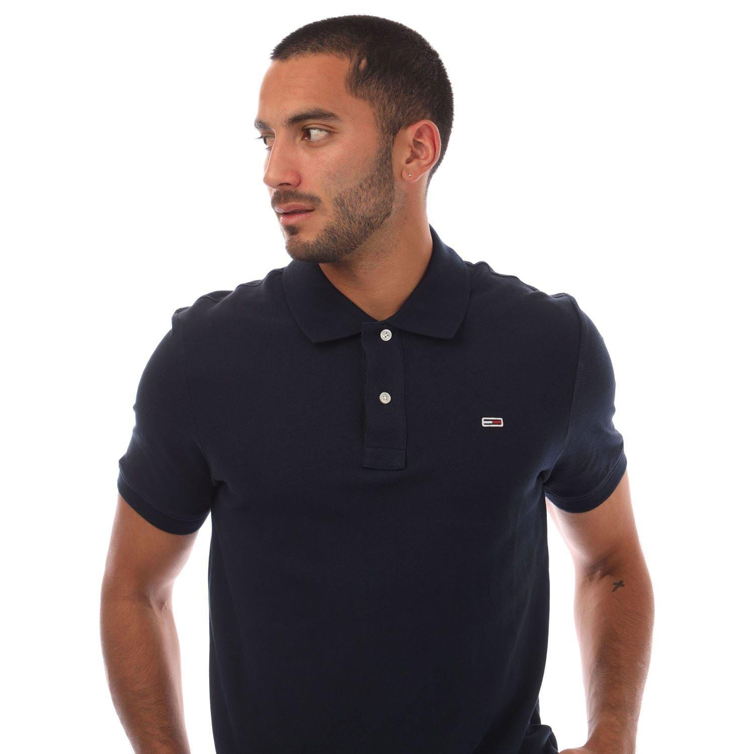 Navy - Tommy Jeans - Casual Polo Shirt - 2