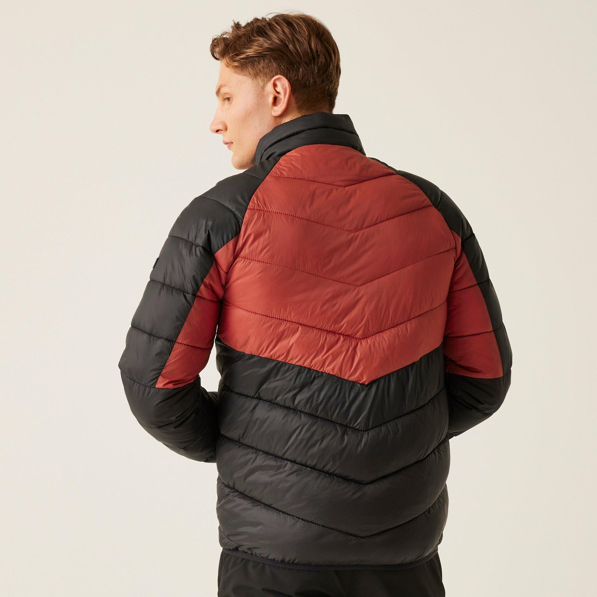 Redochre/Blk - Regatta - Men's Dalent Water-Resistant Thermal Quilted Jacket - 2