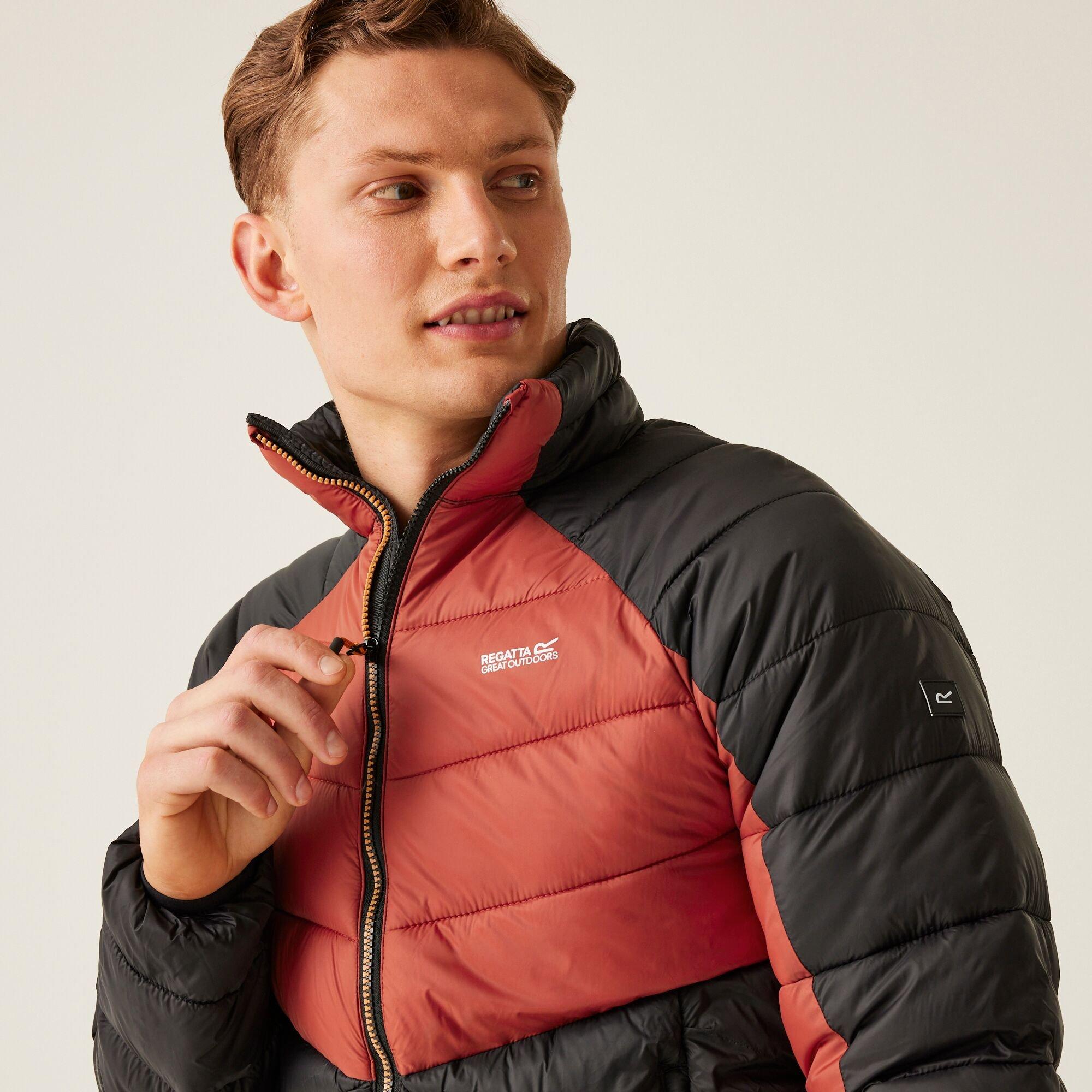 Redochre/Blk - Regatta - Men's Dalent Water-Resistant Thermal Quilted Jacket - 4