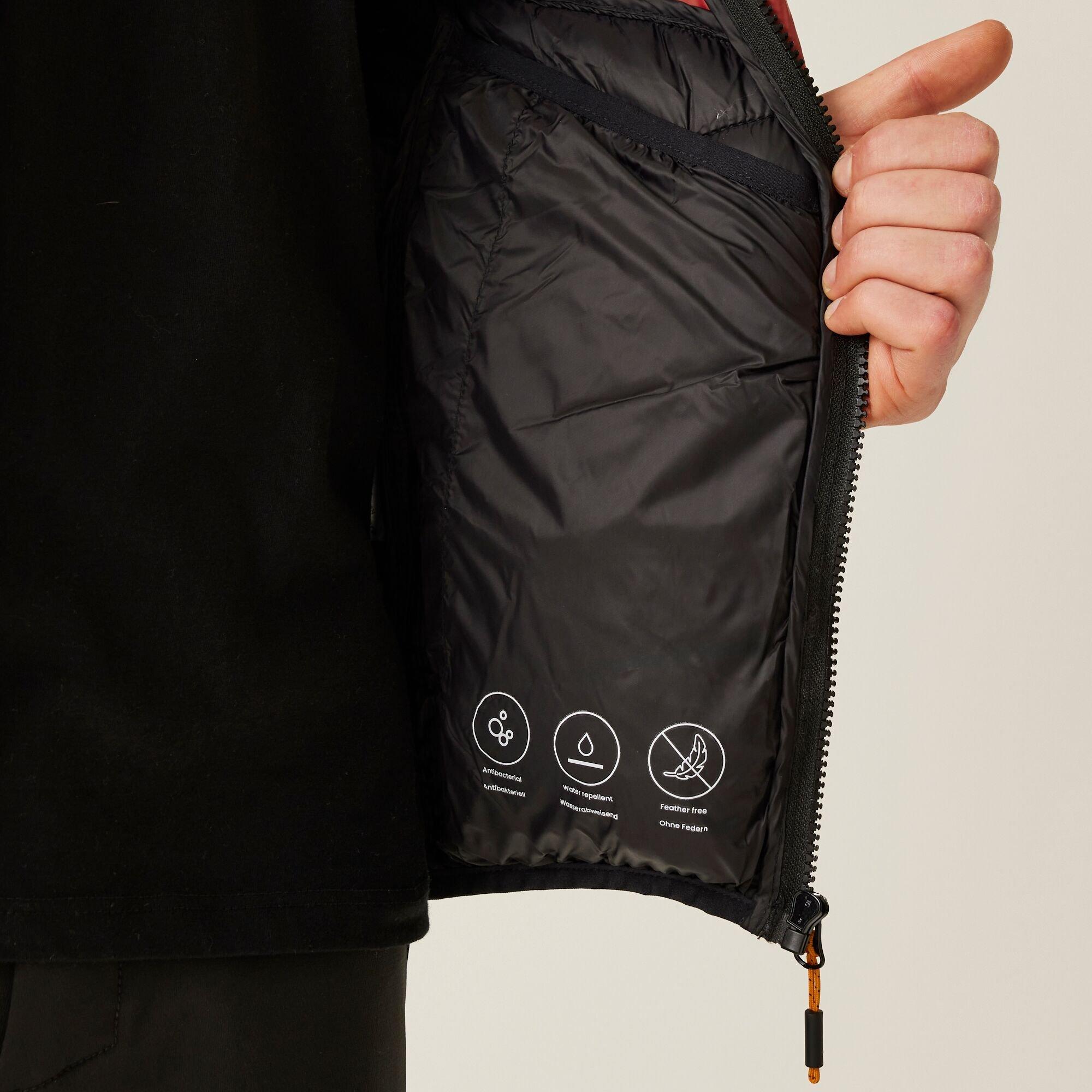 Redochre/Blk - Regatta - Men's Dalent Water-Resistant Thermal Quilted Jacket - 5