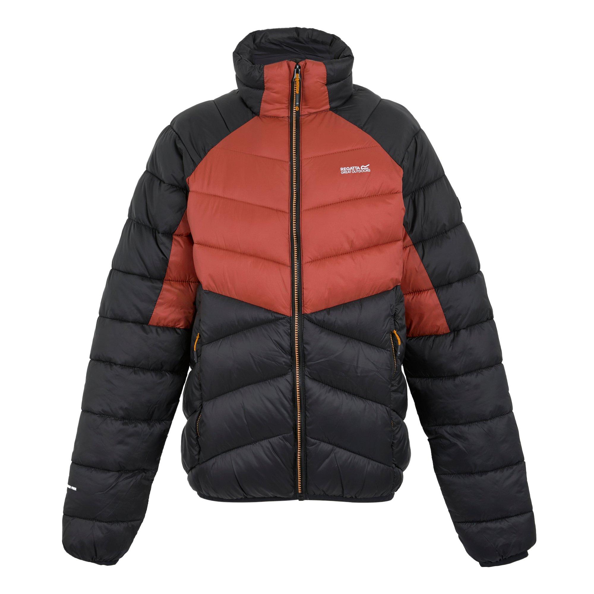 Redochre/Blk - Regatta - Men's Dalent Water-Resistant Thermal Quilted Jacket - 7