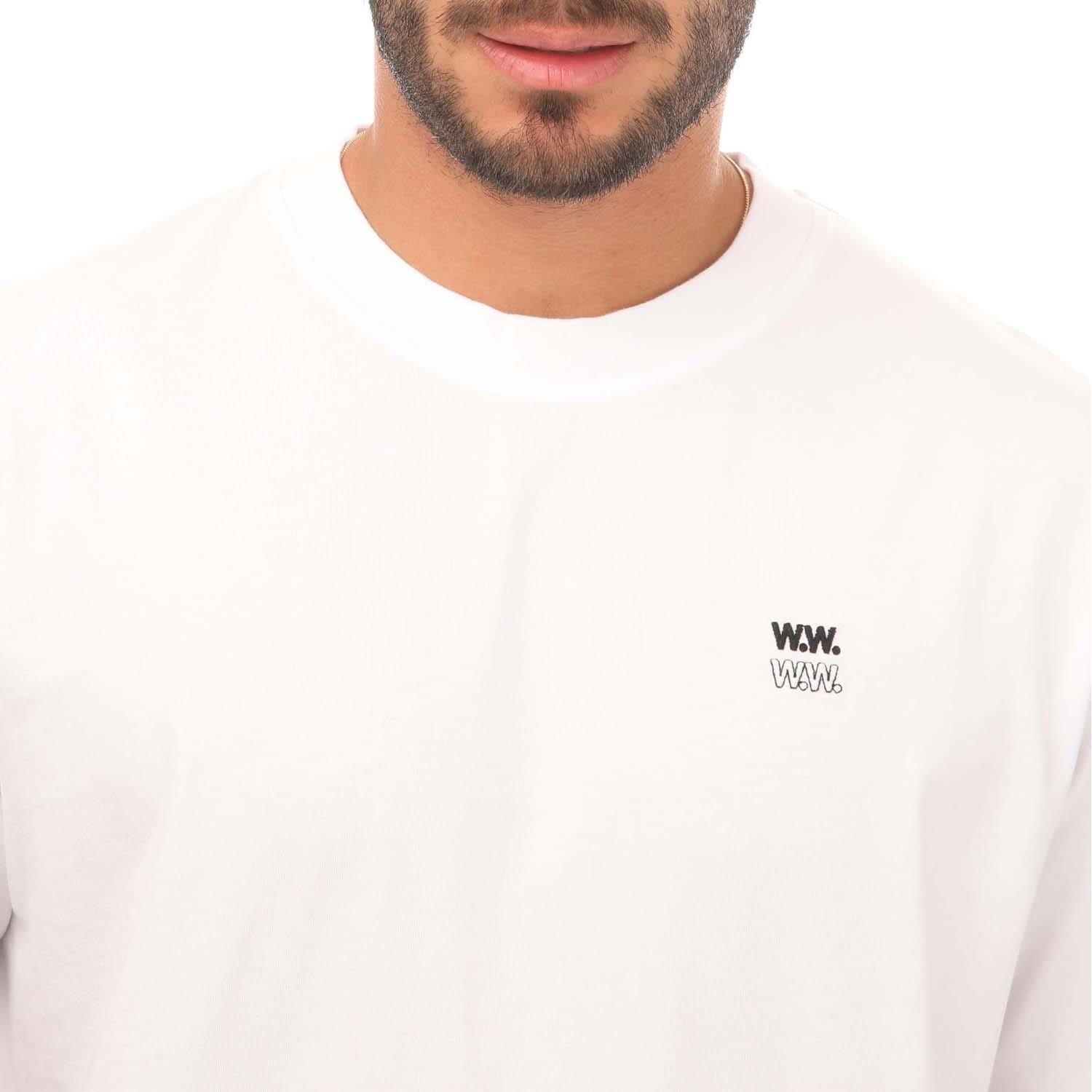 White - Wood Wood - Bobby Double Logo T-Shirt - 3