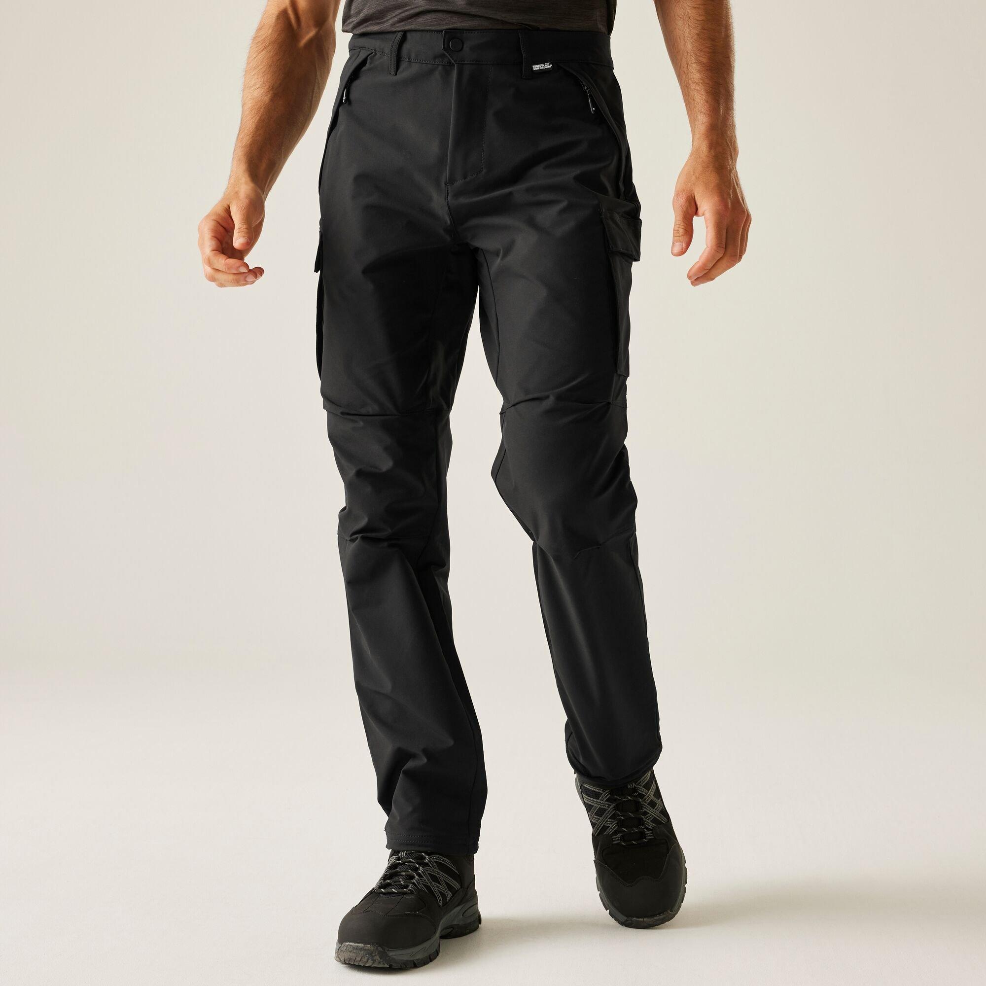 Regatta Men's Questra Cargo Walking Trousers - Black - 30