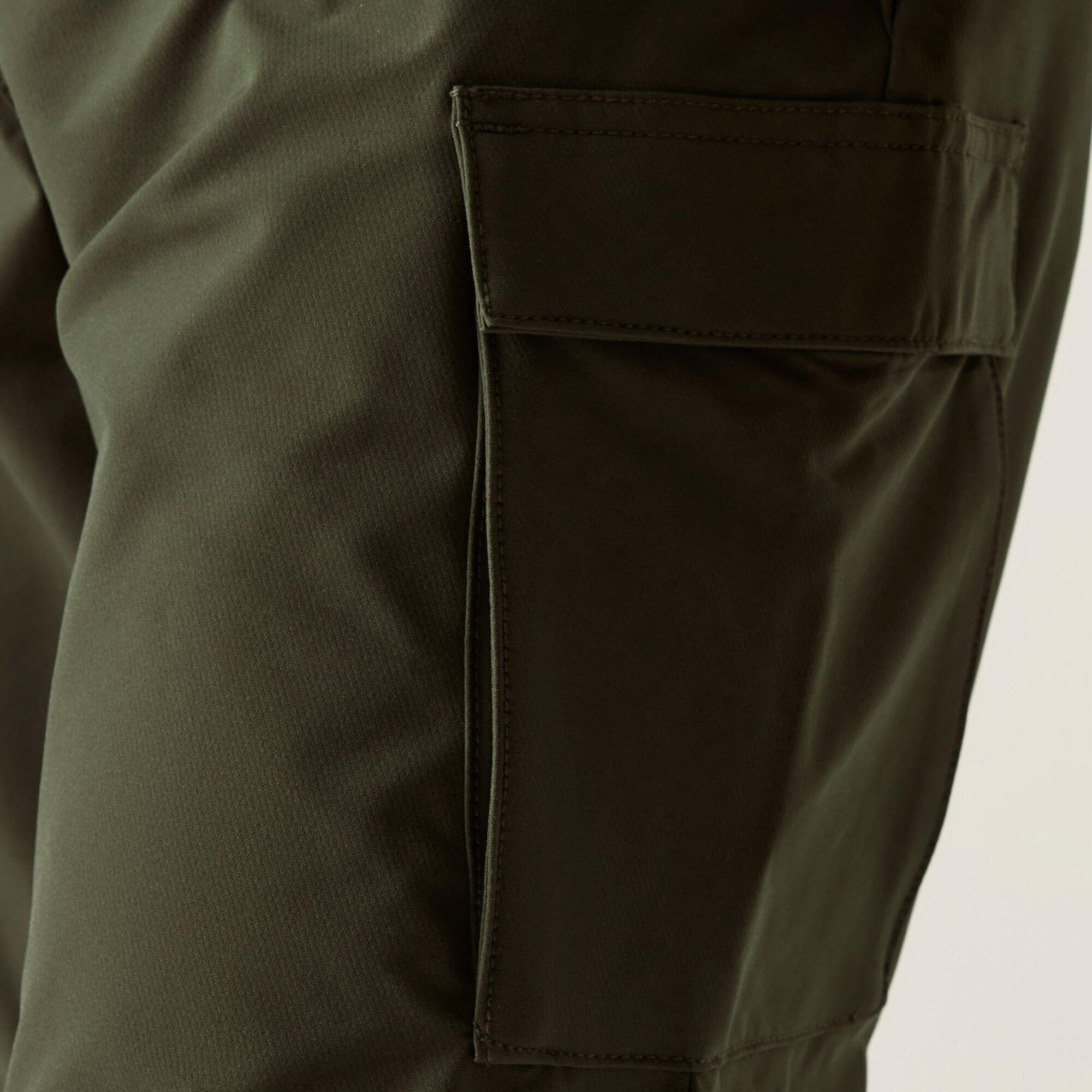 Dark Khaki - Regatta - Men's Questra Cargo Walking Trousers - 4