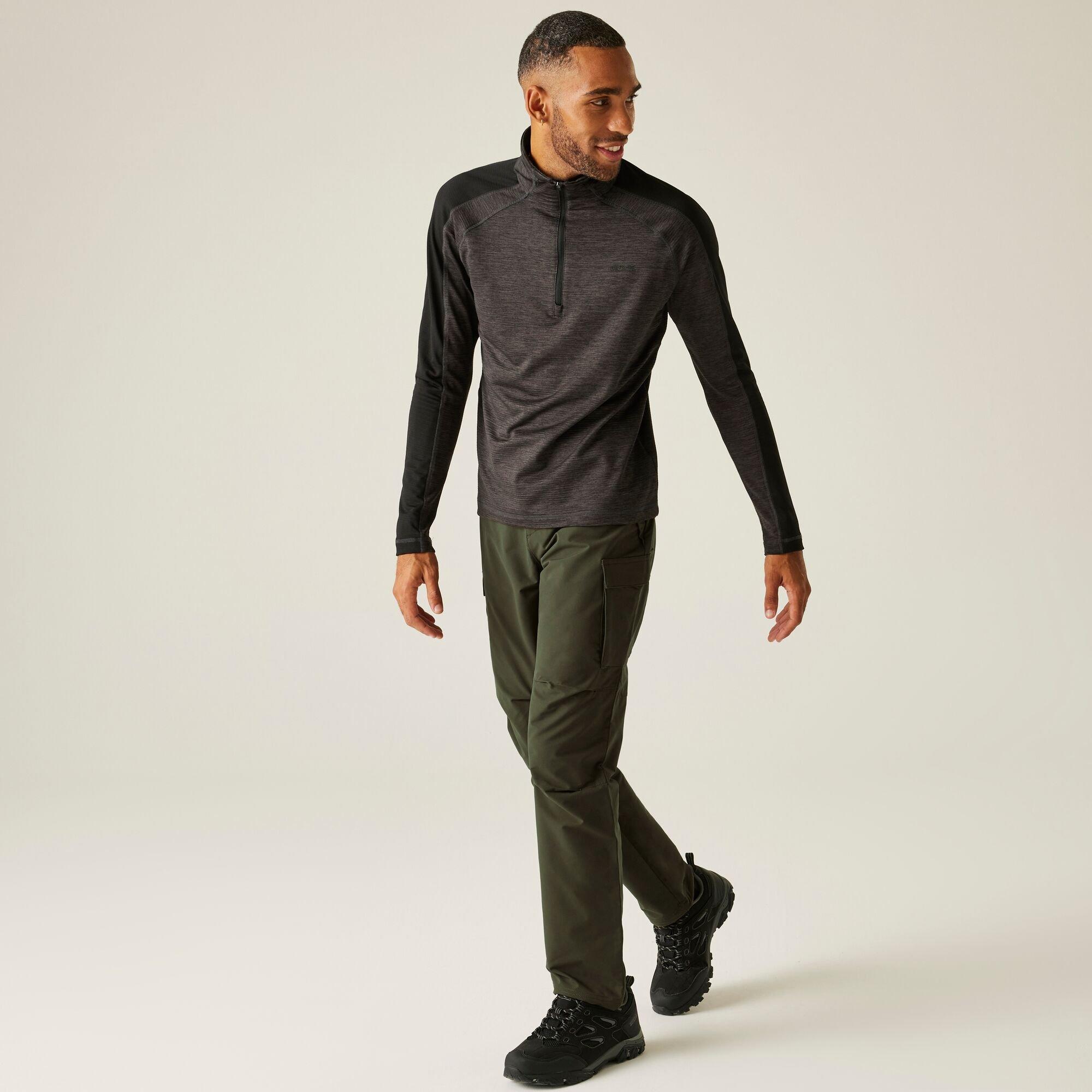 Dark Khaki - Regatta - Men's Questra Cargo Walking Trousers - 5