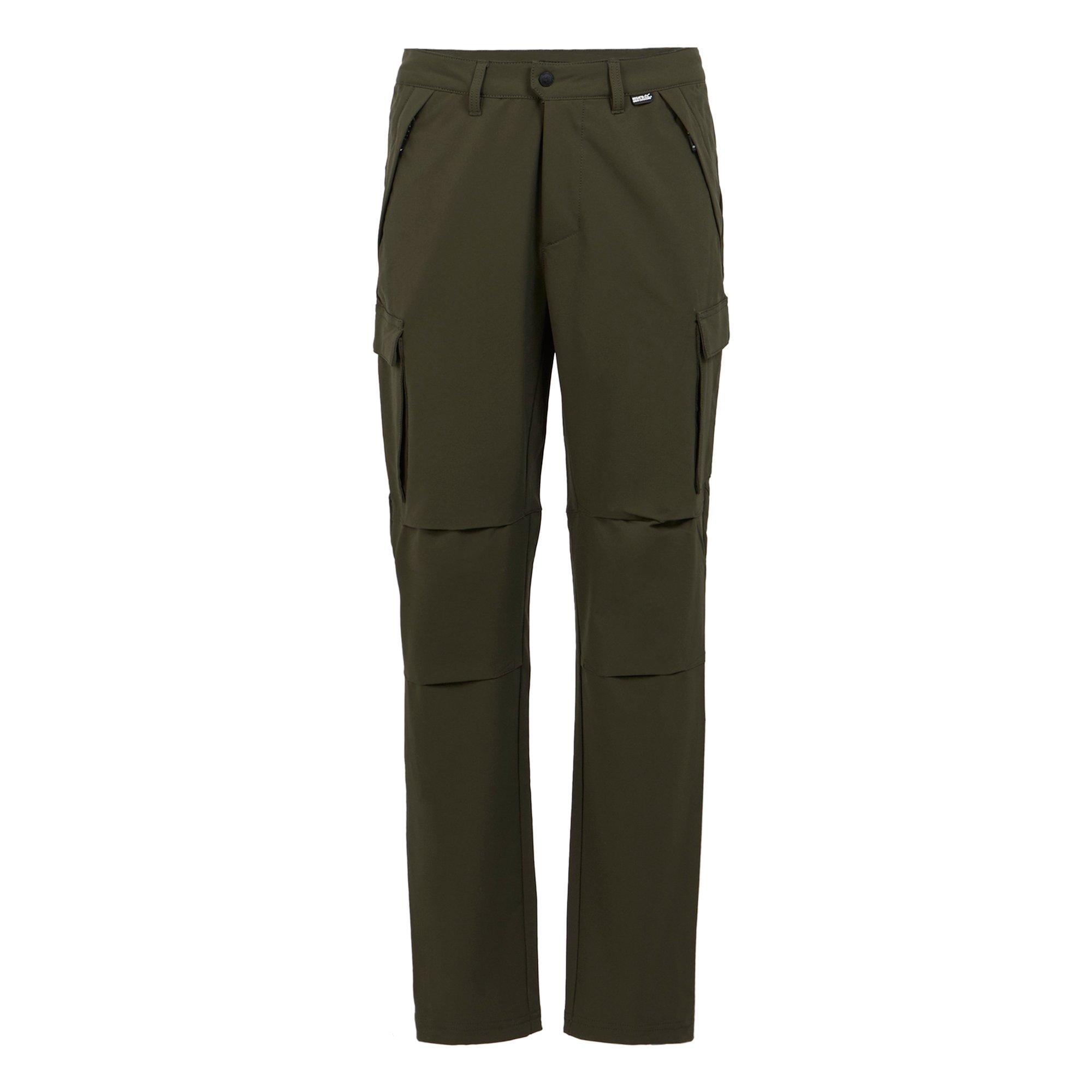 Dark Khaki - Regatta - Men's Questra Cargo Walking Trousers - 6